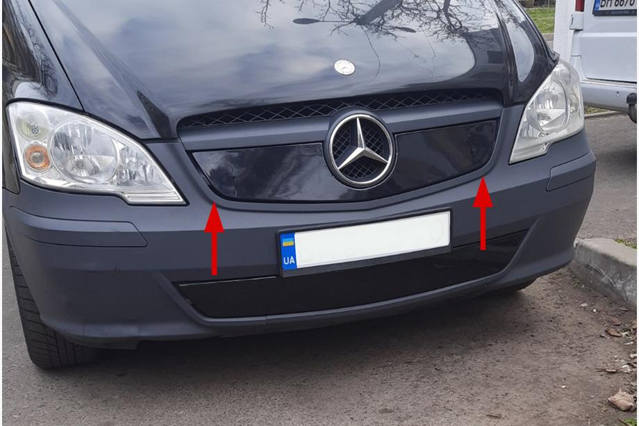 Mercedes Vito W639 2004–2014 Zimní kryt masky V1 (2010-2015) Matná Image