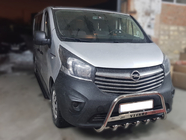 Opel Vivaro 2015–2019 Nerezový přední ochranný rám WT003-4 S nápisem fotografie 3