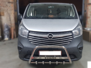 Opel Vivaro 2015–2019 Nerezový přední ochranný rám WT003-4 S nápisem fotografie 1
