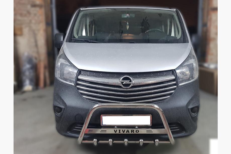 Opel Vivaro 2015–2019 Nerezový přední ochranný rám WT003-4 S nápisem Image