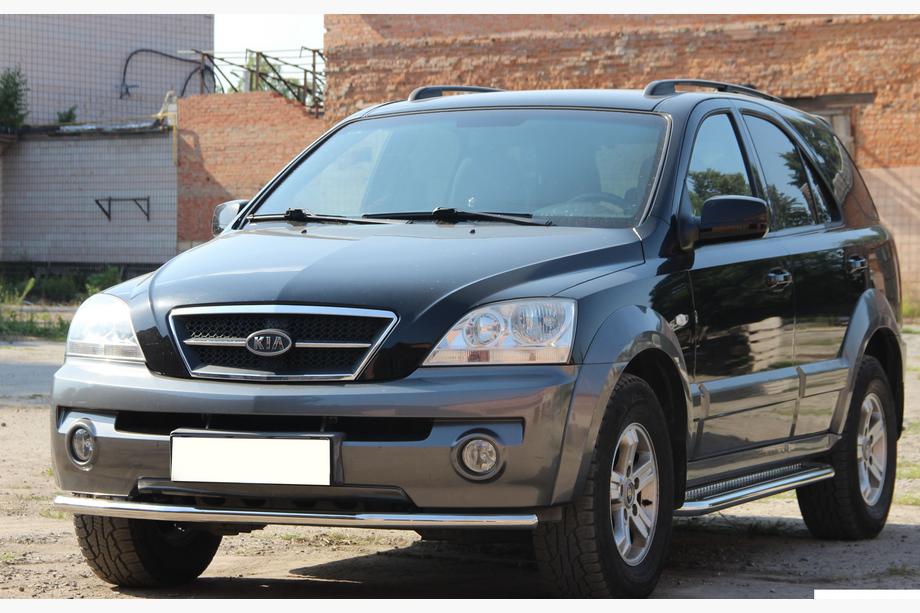 Kia Sorento I BL 2002–2009 Přední ochranný rám ST008 (nerez) Fotografie 1