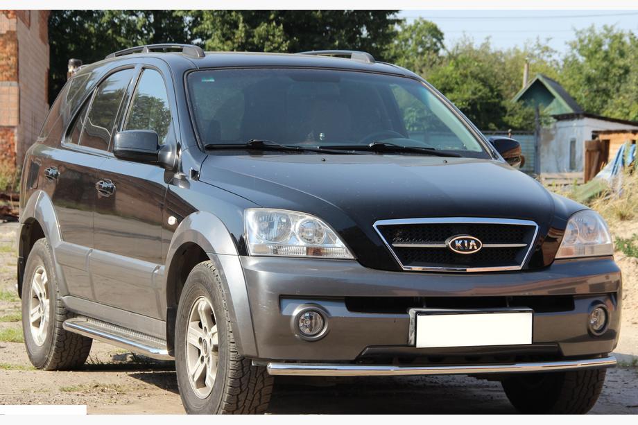 Kia Sorento I BL 2002–2009 Přední ochranný rám ST008 (nerez) Fotografie 2