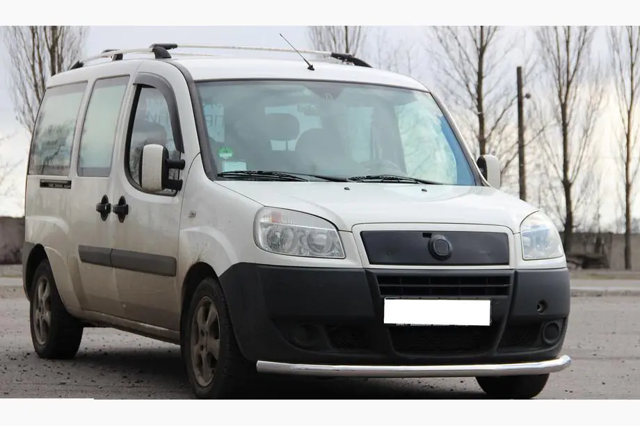 Fiat Doblo I 2001–2005 Přední ochranný rám ST008 (nerez) Fotografie 3