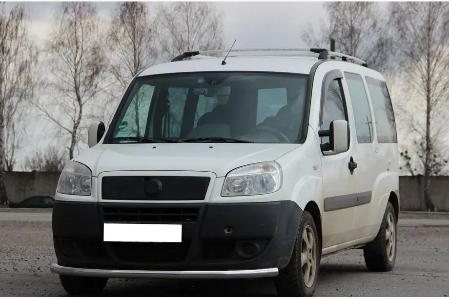 Fiat Doblo I 2001–2005 Přední ochranný rám ST008 (nerez) Fotografie 1