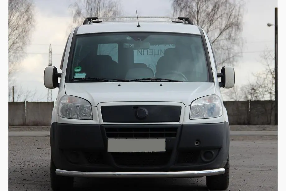 Fiat Doblo I 2001–2005 Přední ochranný rám ST008 (nerez) Fotografie 2