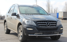 Mercedes ML W164 2005–2011 Přední ochranný rám ST008 (nerez) fotografie 2