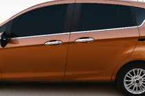 Ford B-Max 2012–2017 Chromové kryty klik dveří (4 ks, nerez) fotografie 1