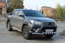 Toyota Hilux 2015– Přední ochranný rám F3-34 (nerez) fotografie 2