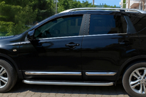 Nissan Qashqai 2007–2010 Dveřní lišty OmsaLine (4 ks, nerez) fotografie 1