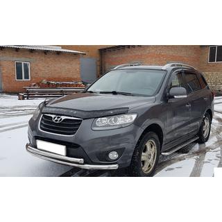 Přední ochranný rám ST014 (nerez) Hyundai Santa Fe 2 2006–2012 fotografie 2