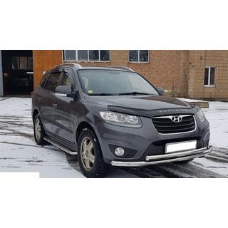 Přední ochranný rám ST014 (nerez) Hyundai Santa Fe 2 2006–2012 fotografie 3