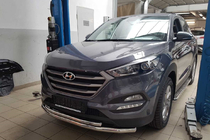 Hyundai Tucson TL 2016–2021 Přední ochranný rám ST014 (nerez) fotografie 1