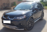 Mitsubishi Outlander 2006–2012 Přední ochranný rám ST014 (nerez) fotografie 2