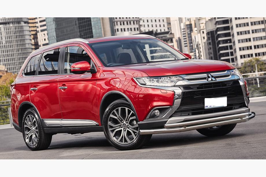 Mitsubishi Outlander 2012–2021 Přední ochranný rám ST014 (nerez) Image
