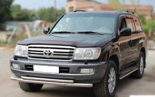 Toyota Land Cruiser 100 1998–2007 Přední ochranný rám ST014 (nerez) fotografie 2