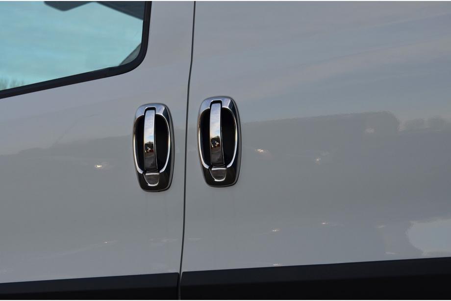 Opel Combo 2012–2018 Kryty klik a rámečky (8 ks, nerez) OmsaLine – italská nerezová ocel Image