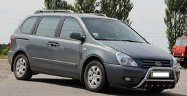 Kia Carnival 2002–2013 Přední ochranný rám WT003 (nerez) fotografie 2