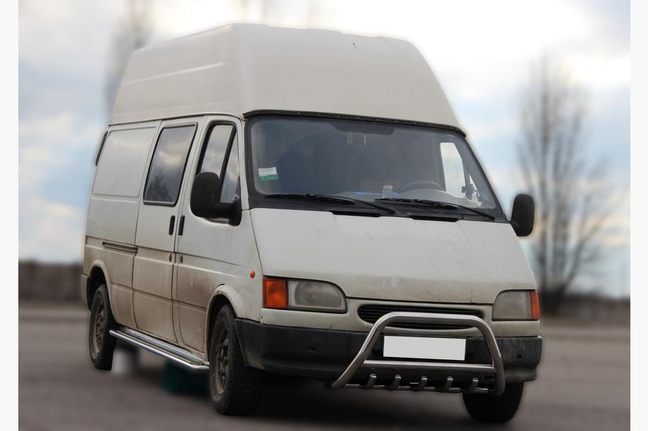Ford Transit 1991–2000 Přední ochranný rám WT003 (nerez) Image