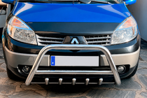 Renault Scenic/Grand 2003–2009 Přední ochranný rám WT003 (nerez) fotografie 1