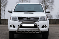 Toyota Hilux 2006–2015 Přední ochranný rám WT003 (nerez) fotografie 1