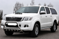 Toyota Hilux 2006–2015 Přední ochranný rám WT003 (nerez) fotografie 2