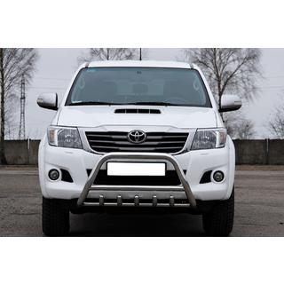 Přední ochranný rám WT003 (nerez) Toyota Hilux 2006–2015 fotografie 1