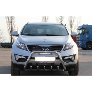 Přední ochranný rám (bullbar) WT004 (nerez) Kia Sportage 2010–2015 fotografie 1