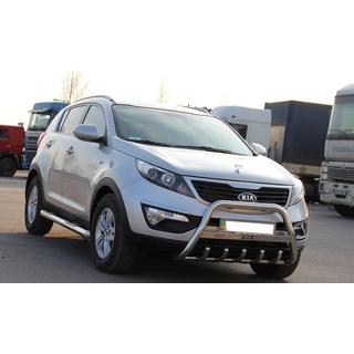 Přední ochranný rám (bullbar) WT004 (nerez) Kia Sportage 2010–2015 fotografie 2