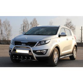 Přední ochranný rám (bullbar) WT004 (nerez) Kia Sportage 2010–2015 fotografie 3