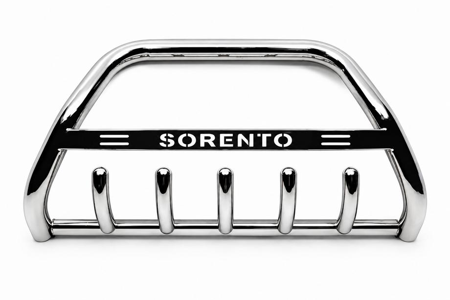 Kia Sorento I BL 2002–2009 Přední ochranný rám (bullbar) WT004 (nerez) Fotografie 4