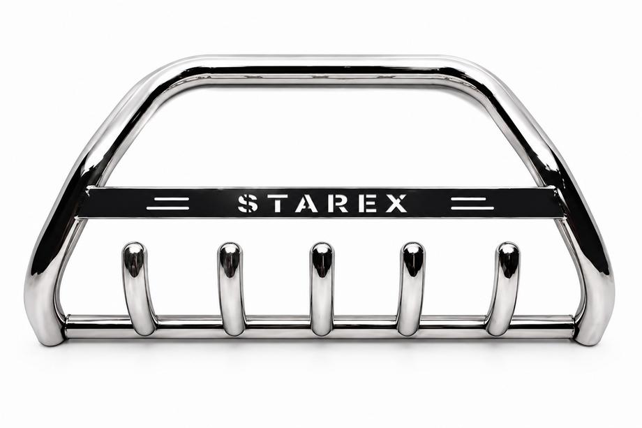 Hyundai H200, H1, Starex 1998–2007 Přední ochranný rám (bullbar) WT004 (nerez) Fotografie 3