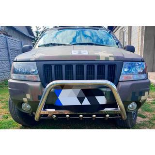 Přední ochranný rám (bullbar) WT004 (nerez) Jeep Grand Cherokee WJ 1999–2004 fotografie 2