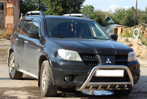 Mitsubishi Outlander 2001–2006 Přední ochranný rám WT003 (nerez) fotografie 4