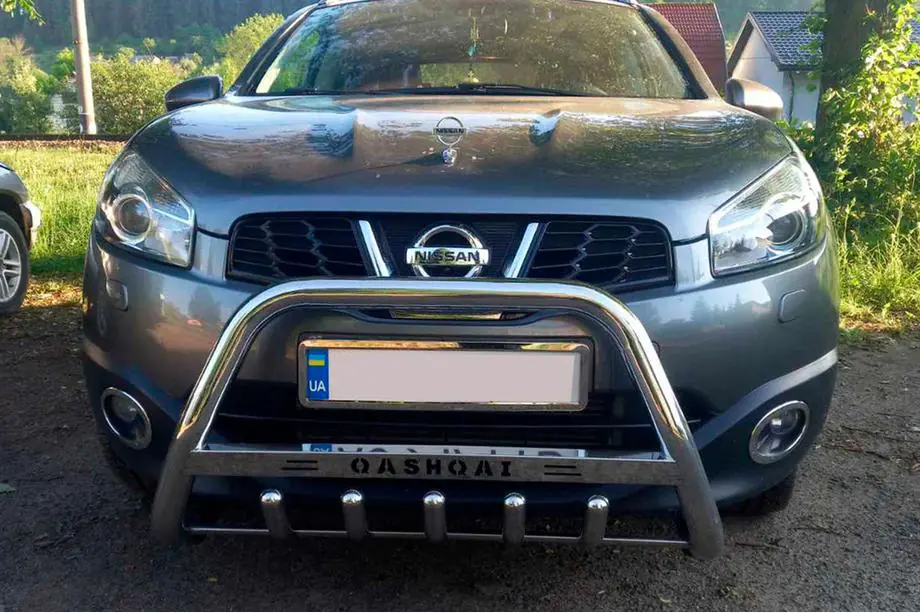 Nissan Qashqai 2007–2010 Přední ochranný rám (bullbar) WT004 (nerez) Image