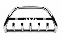 Renault Logan MCV 2013–2022 Přední ochranný rám (bullbar) WT004 (nerez) fotografie 1