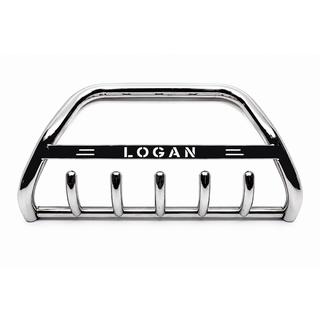 Přední ochranný rám (bullbar) WT004 (nerez) Renault Logan MCV 2013–2022