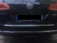 Volkswagen Passat B7 2012–2015 Ochranná lišta zadního nárazníku OmsaLine Lesk (SW, nerez) fotografie 3