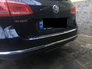 Volkswagen Passat B7 2012–2015 Ochranná lišta zadního nárazníku OmsaLine Lesk (SW, nerez) fotografie 2