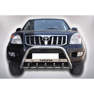 Přední ochranný rám (bullbar) WT004 (nerez) Toyota Land Cruiser Prado 120 2002–2009 fotografie 1