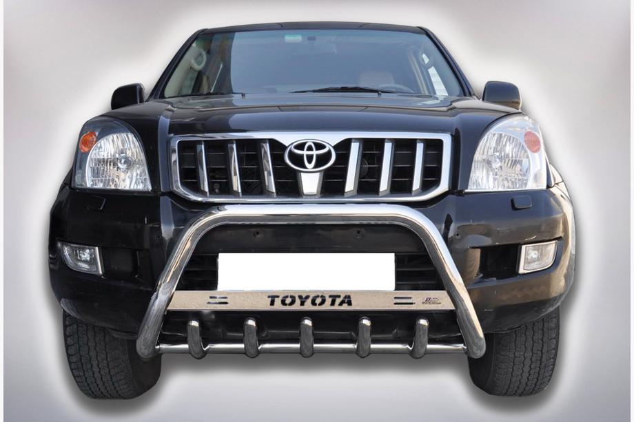 Toyota Land Cruiser Prado 120 2002–2009 Přední ochranný rám (bullbar) WT004 (nerez) Image