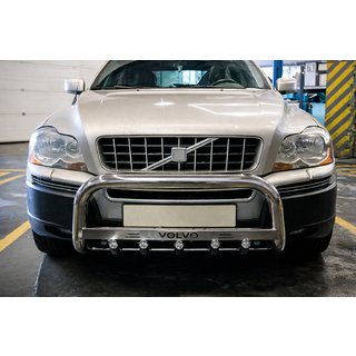 Přední ochranný rám (bullbar) WT004 (nerez) Volvo XC90 2002–2014 fotografie 3