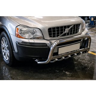 Přední ochranný rám (bullbar) WT004 (nerez) Volvo XC90 2002–2014 fotografie 4
