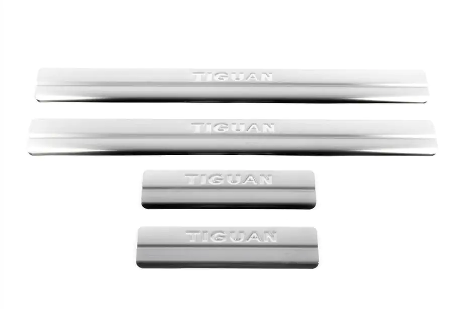 Volkswagen Tiguan 2007–2016 Nerezové lišty prahů Omsa (4 ks, nerez) Fotografie 2