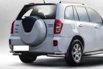 Chery Tiggo 3 2005– Zadní dvojité rohy AK003-double (2 ks, nerez) fotografie 1