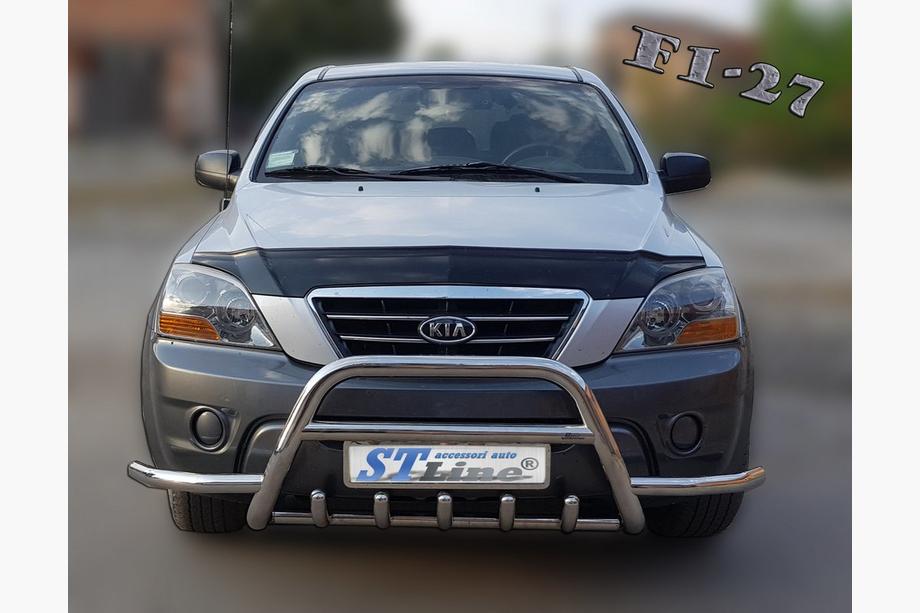 Kia Sorento I BL 2002–2009 Přední ochranný rám WT003-Exclusive (nerez) Fotografie 2