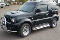 Suzuki Jimny 1998–2018 Přední ochranný rám (bullbar) QT007-Exclusive (s nápisem, nerez) fotografie 6