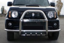 Suzuki Jimny 1998–2018 Přední ochranný rám (bullbar) QT007-Exclusive (s nápisem, nerez) fotografie 5