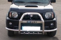 Suzuki Jimny 1998–2018 Přední ochranný rám (bullbar) QT007-Exclusive (s nápisem, nerez) fotografie 1
