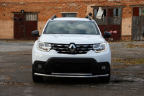 Dacia Duster 2018–2024 Přední ochranný rám F3-10 (nerez) fotografie 2