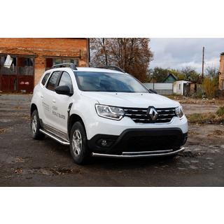 Přední ochranný rám F3-10 (nerez) Dacia Duster 2018–2024 fotografie 3